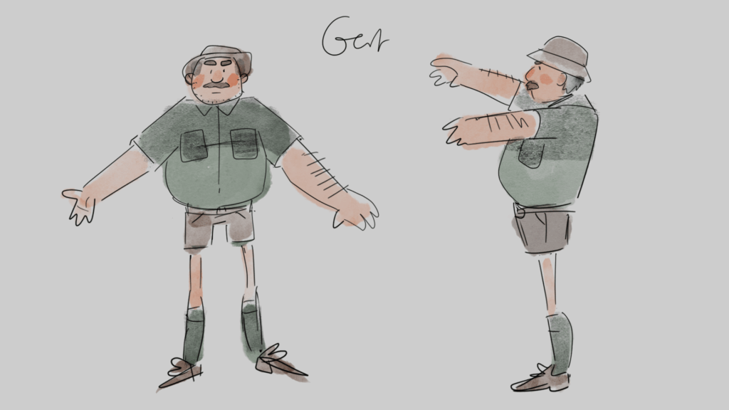 Gert Colour - Trekker Zombies short film development and storyboard art