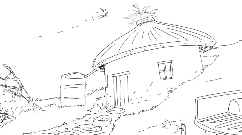 Storyboard art for Fairy Wheels short film